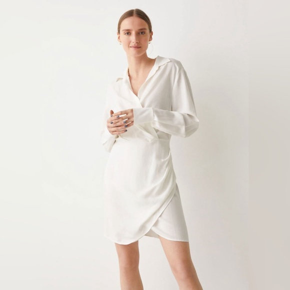 & OTHER STORIES Collared Mini Wrap Dress size 10 - Picture 1 of 11